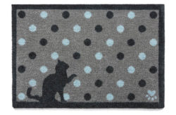 Howler and Scratch Cat Spot Doormat - 75x50cm - Multi.